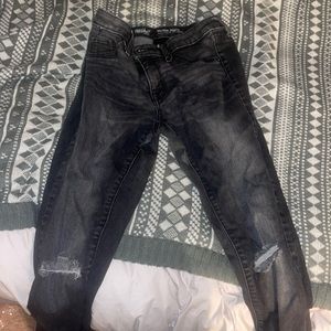 Mid-rise Black Jeggings